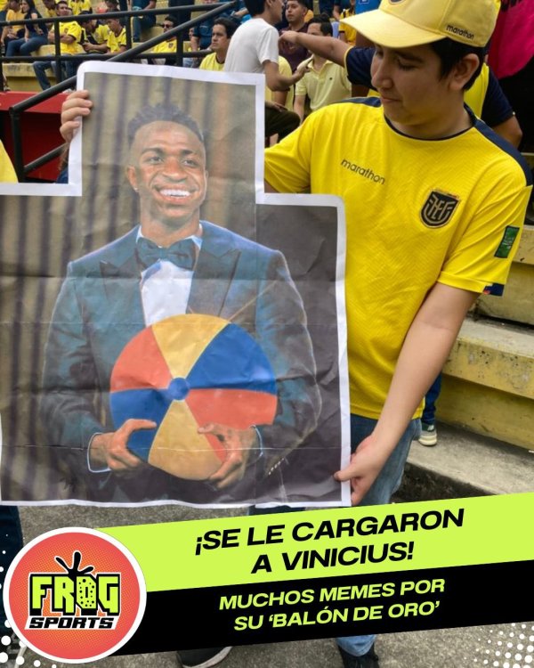 Being ridiculed! Ecuadorian fans teased Vinicius to take the golden ball: holding the beach ball on his P
