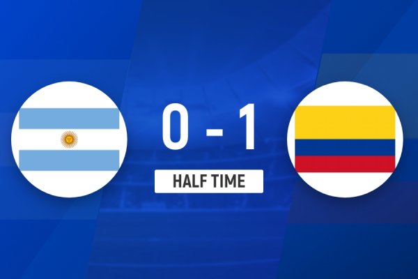 Halftime - Argentina 0-1 Colombia Diaz beat several shots in one-stop
