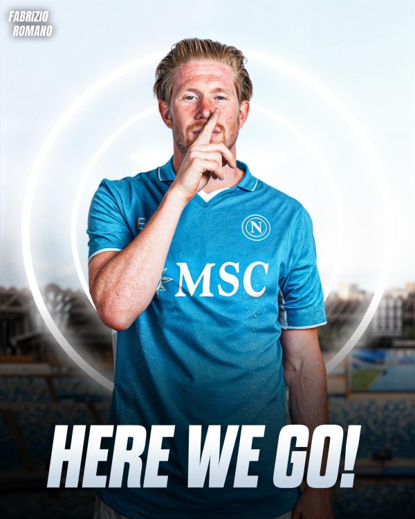 Here we go! Romano: De Bruyne joins Naples and signs for 2+1 year