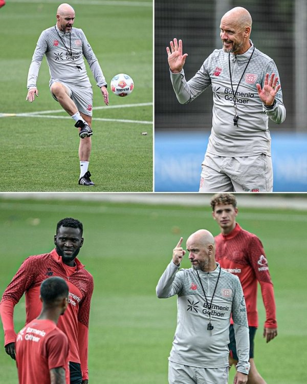 ESPN posts photos: Tenghach leads Leverkusen to start his first training today