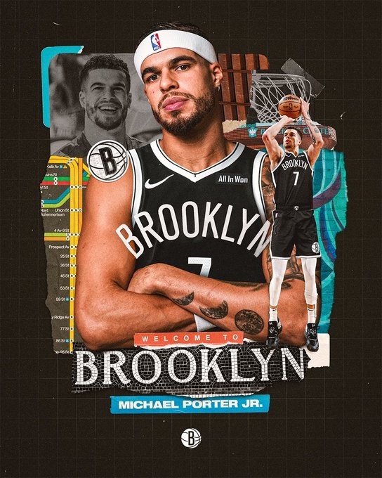 The white god of death is coming! Nets GM: Welcome Porter Jr. He is a dynamic offensive genius