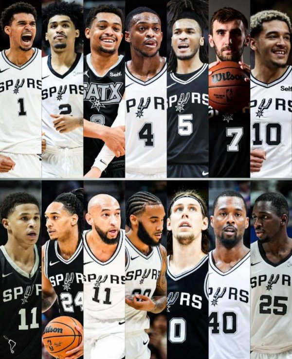 What height can this youth team reach? 🔥The Spurs  lineup in the new season has been basically confirmed!