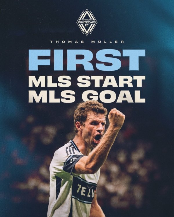 Vancouver White Waves Shaded Mueller Poster: The goal was scored in the first major league starter, and this is just the beginning!