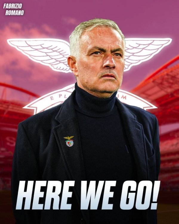Here We Go! Romano: Mourinho coaches Benfica again after 25 years and signs to 2027
