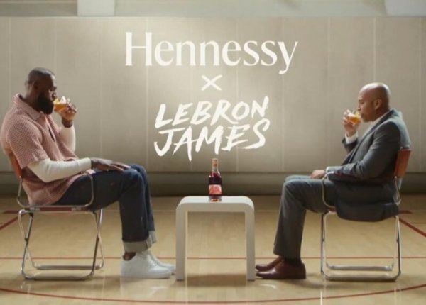 It s an advertisement! James announces bringing his talent to the famous brandy brand Hennessy