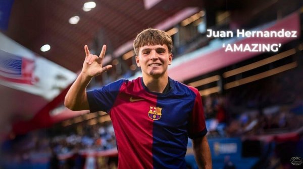 Termination fee of 6 million euros! Daily: Barcelona in talks to renew 18-year-old midfielder Juan Hernandez