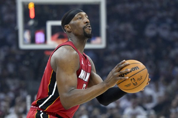 Not accurate but can impact! Adebayor made 5 of 15 shots, 26% of 26 free throws, and scored 19 points, 13 rebounds, and 3 assists.