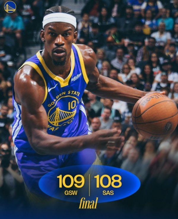 In the end, I was blocked and there was nothing I could do! Warriors officially release victory poster with Butler on cover