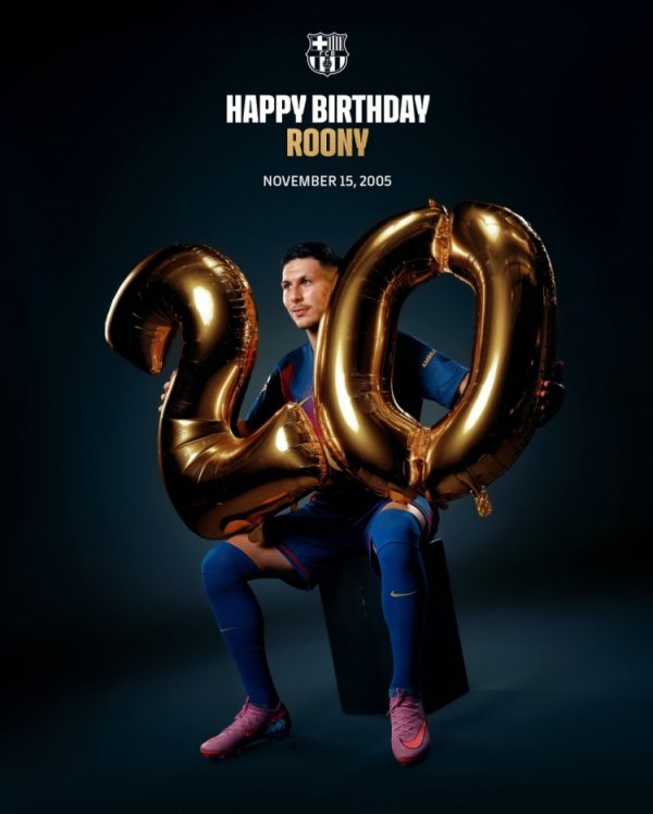 Barcelona officially wishes Badji a happy 20th birthday. The player has only played 195 minutes since joining.